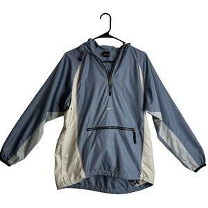 Vintage Nike Baby Blue 1/4 Zip Windbreaker Jacket
